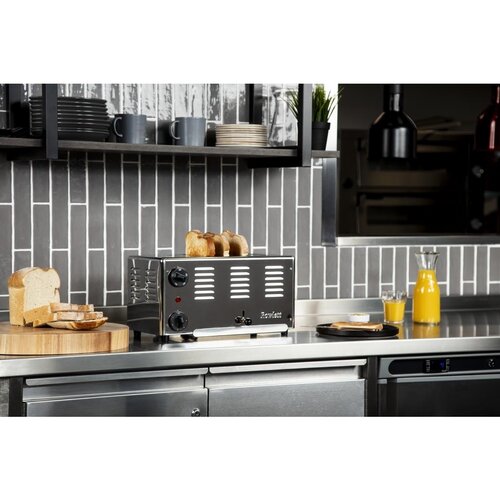 Rowlett Toster 4-przegrodowy 1.8kW, Rowlett HW900, srebrny Rowlett Toster 4-przegrodowy 1.8kW, Rowlett HW900, srebrny