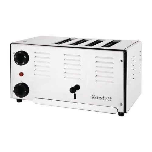Rowlett Toster 4-przegrodowy 1.8kW, Rowlett HW900, srebrny Rowlett Toster 4-przegrodowy 1.8kW, Rowlett HW900, srebrny