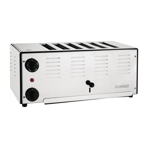 Rowlett Toster 6-przegrodowy 2.6kW, Rowlett HW901, srebrny Rowlett Toster 6-przegrodowy 2.6kW, Rowlett HW901, srebrny