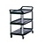 Rubbermaid Wózek kelnerski 3-poziomowy, z tworzywa sztucznego 510x1030x(h)960 mm, Rubbermaid F693
