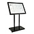 Securit Stojak na menu 8x A4 z podświetleniem LED 90x780x(h)970 mm, Securit CU934, czarny