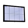 Securit Stojak na menu 8x A4 z podświetleniem LED 90x780x(h)970 mm, Securit CU934, czarny