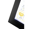 Securit Stojak na menu 8x A4 z podświetleniem LED 90x780x(h)970 mm, Securit CU934, czarny