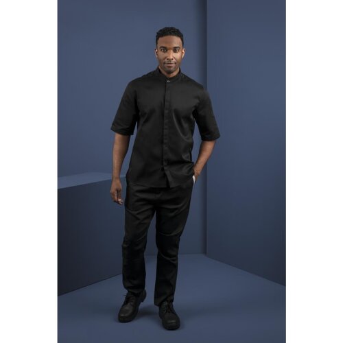 Southside Koszula kucharska z krótkim rękawem unisex Southside BB711-M rozmiar: M czarna Southside Koszula kucharska z krótkim rękawem unisex Southside BB711-M rozmiar: M czarna