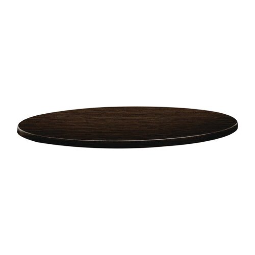 Topalit Blat do stołu z drewna Ø700x(h)26 mm, Topalit DR920, brązowy Topalit Blat do stołu z drewna Ø700x(h)26 mm, Topalit DR920, brązowy