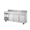 TRUE Stół mroźniczy 3-drzwiowy 435L, 1/1 GN, od -23 do -18°C, True FB019, 700x1865x(h)1000 mm, agregat boczny