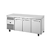 TRUE Stół mroźniczy 3-drzwiowy 435L, 1/1 GN, od -23 do -18°C, True FA037, 700x1865x(h)900 mm, agregat boczny