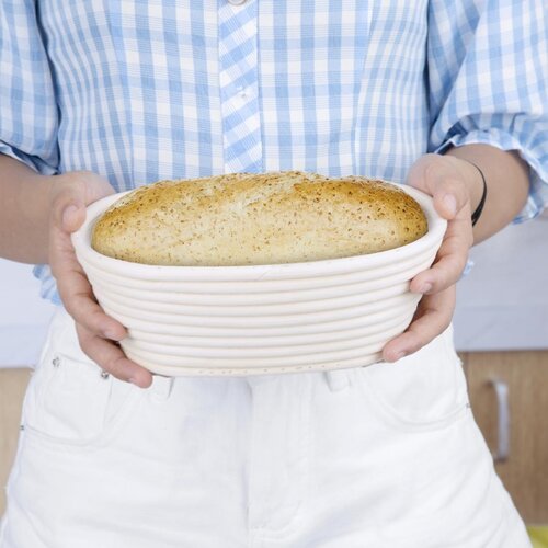 Vogue Kosz owalny z rattanu 1.03L, 210x150x(h)80 mm, Vogue FT837, kremowy Vogue Kosz owalny z rattanu 1.03L, 210x150x(h)80 mm, Vogue FT837, kremowy