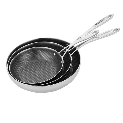 Vogue Patelnia ze stali nierdzewnej z powłoką Clad 1.84 L, Ø240 mm, Vogue GP188 Vogue Patelnia ze stali nierdzewnej z powłoką Clad 1.84 L, Ø240 mm, Vogue GP188