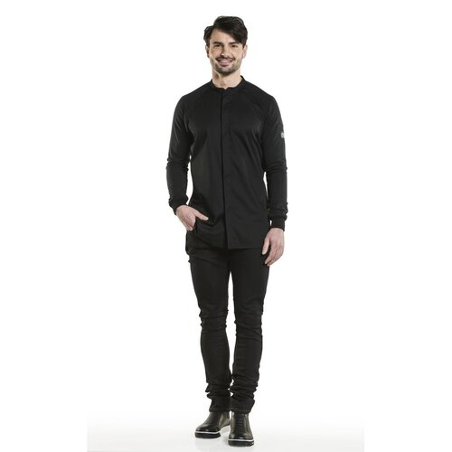 Chaud Devant Koszula kelnerska z długim rękawem męska rozmiar S, Chaud Devant Fratello UFX BA010-S, czarna