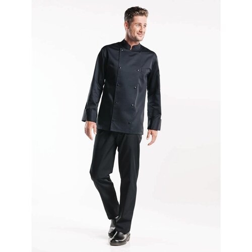 Chaud Devant Koszula kucharska z długim rękawem Chaud Devant Roma H783-S rozmiar: S czarna