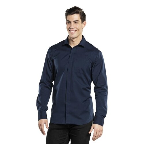 Chaud Devant Koszula kelnerska z długim rękawem męska rozmiar XXL, Chaud Devant Heren Ufx BA135-XXL, niebieska Chaud Devant Koszula kelnerska z długim rękawem męska rozmiar XXL, Chaud Devant Heren Ufx BA135-XXL, niebieska