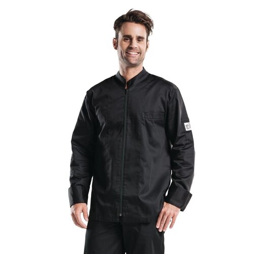 Chaud Devant Koszula kucharska z krótkim rękawem Chaud Devant Monza H626-XL rozmiar: XL czarna