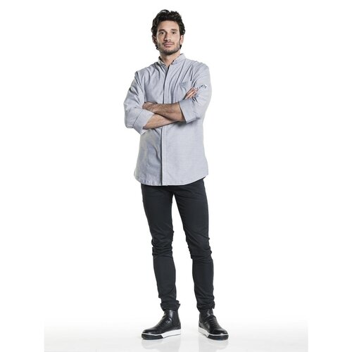 Chaud Devant Koszula kucharska z rękawem 3/4 Chaud Devant Nordic BA013-XL rozmiar: XL szara Chaud Devant Koszula kucharska z rękawem 3/4 Chaud Devant Nordic BA013-XL rozmiar: XL szara