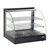 Nisbets Essentials Nablatowa witryna grzewcza 82L, 30 do 90°C, 800W, z szybą giętą Nisbets Essentials HW929, 458x554x(h)500 mm