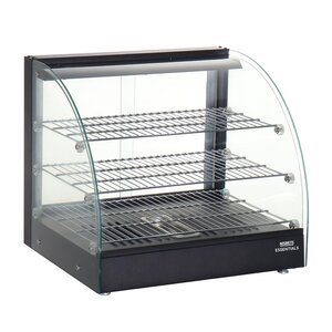 Nisbets Essentials Nablatowa witryna grzewcza 82L, 30 do 90°C, 800W, z szybą giętą Nisbets Essentials HW929, 458x554x(h)500 mm Nisbets Essentials Nablatowa witryna grzewcza 82L, 30 do 90°C, 800W, z szybą giętą Nisbets Essentials HW929, 458x554x(h)500 mm