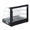 Nisbets Essentials Nablatowa witryna grzewcza 82L, 30 do 90°C, 800W, z szybą giętą Nisbets Essentials HW929, 458x554x(h)500 mm