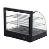 Nisbets Essentials Nablatowa witryna grzewcza 82L, 30 do 90°C, 800W, z szybą giętą Nisbets Essentials HW929, 458x554x(h)500 mm