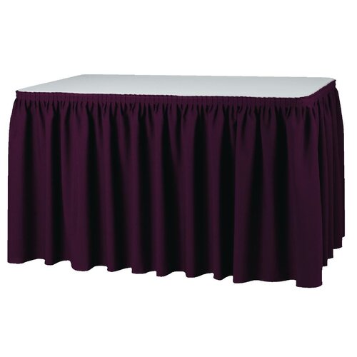 Geen Merk Obrus plisowany 730x730 mm, Geen Merk T995, bordowy Geen Merk Obrus plisowany 730x730 mm, Geen Merk T995, bordowy