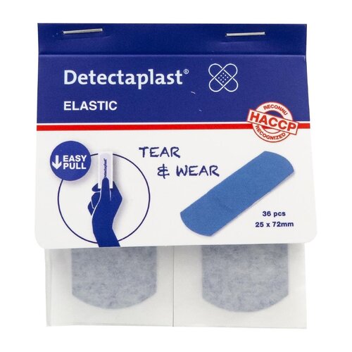 Detectaplast Plastry elastyczne 25x72 mm, Detectaplast GP597 (100 szt.) Detectaplast Plastry elastyczne 25x72 mm, Detectaplast GP597 (100 szt.)