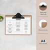 DTM Primera Podkładka pod kartę menu A4, 310x235 mm, DTM Primera HU467, brązowa