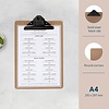 DTM Primera Podkładka pod kartę menu A4, 325x230 mm, DTM Primera HU468, brązowa