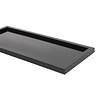 Geen Merk Prostokątna taca 107x244 mm, z akrylu, Geen Merk GF952, czarna
