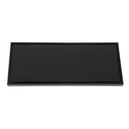 Geen Merk Prostokątna taca 107x244 mm, z akrylu, Geen Merk GF952, czarna Geen Merk Prostokątna taca 107x244 mm, z akrylu, Geen Merk GF952, czarna