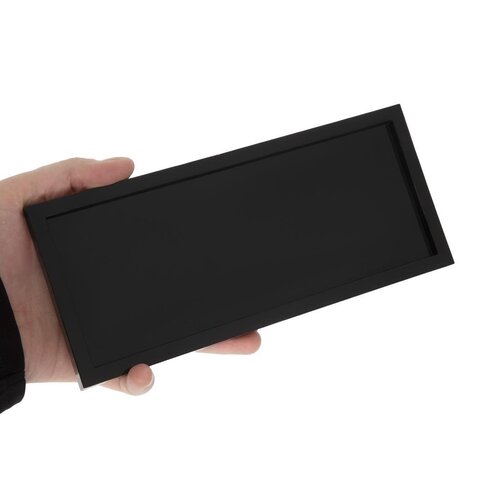 Geen Merk Prostokątna taca 107x244 mm, z akrylu, Geen Merk GF952, czarna Geen Merk Prostokątna taca 107x244 mm, z akrylu, Geen Merk GF952, czarna