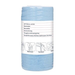 Nisbets Essentials Ścierki z mikrofibry w rolce 300x300 mm, niebieskie, Nisbets Essentials HA817 (50 szt.) Nisbets Essentials Ścierki z mikrofibry w rolce 300x300 mm, niebieskie, Nisbets Essentials HA817 (50 szt.)