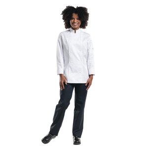 Chaud Devant Spodnie kucharskie damskie rozmiar XS, Chaud Devant Skinny Denim B519-XS, czarne