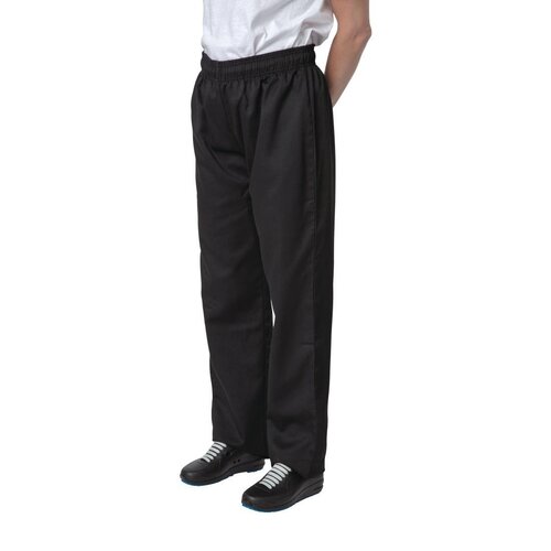 Nisbets Essentials Spodnie kucharskie męskie rozmiar S, Nisbets Essentials BB477-S, czarne