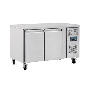 Polar Refrigeration  Stół chłodniczy 2-drzwiowy 190L, 1/1 GN, od -2 do 8°C, Polar U-Series UA047, 700x1360x(h)850 mm, agregat boczny Polar Refrigeration  Stół chłodniczy 2-drzwiowy 190L, 1/1 GN, od -2 do 8°C, Polar U-Series UA047, 700x1360x(h)850 mm, agregat boczny