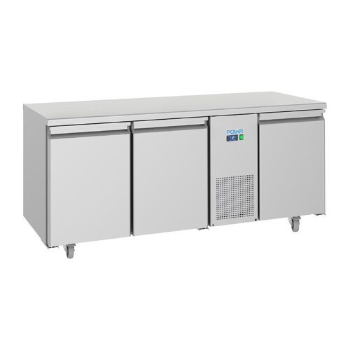 Polar Refrigeration Stół chłodniczy 3-drzwiowy 474L, 1/1 GN, od -2 do 8°C, Polar U-Series UA072, 700x1785x(h)850 mm, agregat umieszczony centralnie Polar Refrigeration Stół chłodniczy 3-drzwiowy 474L, 1/1 GN, od -2 do 8°C, Polar U-Series UA072, 700x1785x(h)850 mm, agregat umieszczony centralnie