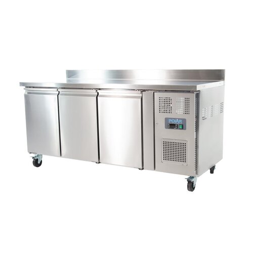 Polar Refrigeration  Stół chłodniczy przyścienny 3-drzwiowy 417L, od -2 do 8°C, Polar U-Series UA065, 700x1795x(h)950 mm, agregat boczny Polar Refrigeration  Stół chłodniczy przyścienny 3-drzwiowy 417L, od -2 do 8°C, Polar U-Series UA065, 700x1795x(h)950 mm, agregat boczny