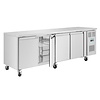 Polar Refrigeration  Stół chłodniczy 4-drzwiowy 393L, 1/1 GN, od -2 do 8°C, Polar U-Series UA049, 700x2230x(h)850 mm, agregat boczny Polar Refrigeration  Stół chłodniczy 4-drzwiowy 393L, 1/1 GN, od -2 do 8°C, Polar U-Series UA049, 700x2230x(h)850 mm, agregat boczny