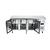 Polar Refrigeration  Stół chłodniczy 4-drzwiowy 417L, 1/1 GN, od -2 do 8°C, Polar U-Series UA048, 700x1795x(h)850 mm, agregat boczny
