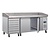 Polar Refrigeration  Stół do pizzy 2-drzwiowy z 7 szufladami 428L, od 2 do 8°C, z blatem granitowym, Polar U-Series UA080, 800x2025x(h)1000 mm, agregat boczny