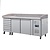 Polar Refrigeration  Stół do pizzy 2-drzwiowy z 7 szufladami 428L, od 2 do 8°C, z blatem granitowym, Polar U-Series UA080, 800x2025x(h)1000 mm, agregat boczny