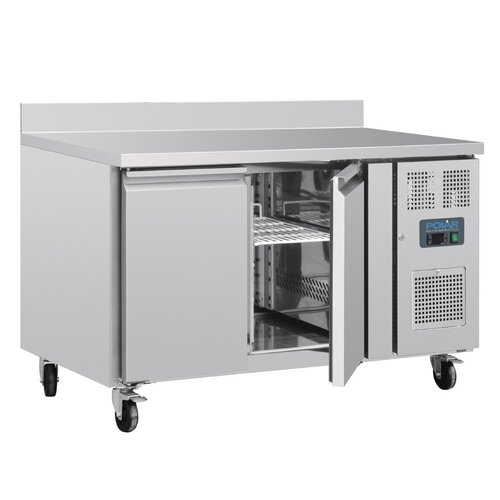 Polar Refrigeration  Stół chłodniczy przyścienny 2-drzwiowy 205L, od -2 do 8°C, Polar U-Series UA064, 700x1360x(h)950 mm, agregat boczny Polar Refrigeration  Stół chłodniczy przyścienny 2-drzwiowy 205L, od -2 do 8°C, Polar U-Series UA064, 700x1360x(h)950 mm, agregat boczny