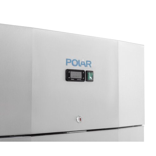 Polar Refrigeration Szafa chłodnicza przeszklona 2/1 GN, 700L, -2 do 8°C, Polar U-Series UA040 810x700x(h)2150 mm, agregat na górze Polar Refrigeration Szafa chłodnicza przeszklona 2/1 GN, 700L, -2 do 8°C, Polar U-Series UA040 810x700x(h)2150 mm, agregat na górze