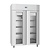 Polar Refrigeration  Szafa mroźnicza 2-drzwiowa przeszklona 2/1 GN, 1400L, -22 do -10°C, Polar U-Series UA043 810x1400x(h)2150 mm, agregat na górze
