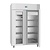 Polar Refrigeration  Szafa mroźnicza 2-drzwiowa przeszklona 2/1 GN, 1400L, -22 do -10°C, Polar U-Series UA043 810x1400x(h)2150 mm, agregat na górze