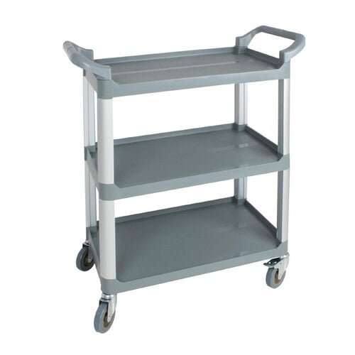 Nisbets Essentials Wózek kelnerski 3-poziomowy, z tworzywa sztucznego 412x820x(h)902 mm, Nisbets Essentials DF678 Nisbets Essentials Wózek kelnerski 3-poziomowy, z tworzywa sztucznego 412x820x(h)902 mm, Nisbets Essentials DF678