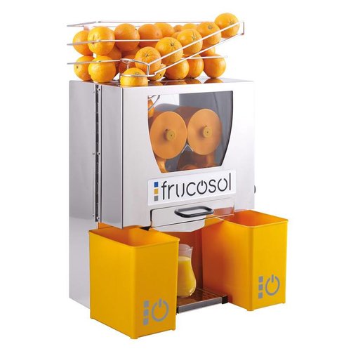 Frucosol Orange Juicer, Capacity 4 kg 20-25 Oranges/min, 300W, with Automatic Feed Frucosol Orange Juicer, Capacity 4 kg 20-25 Oranges/min, 300W, with Automatic Feed
