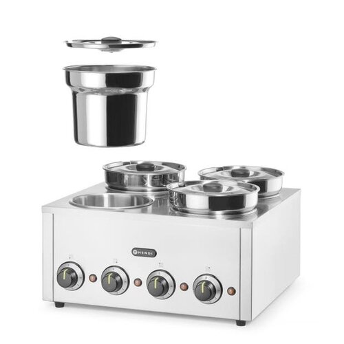 Hendi Bemar Hotpot 4x 4L, 800 W, Hendi 201466