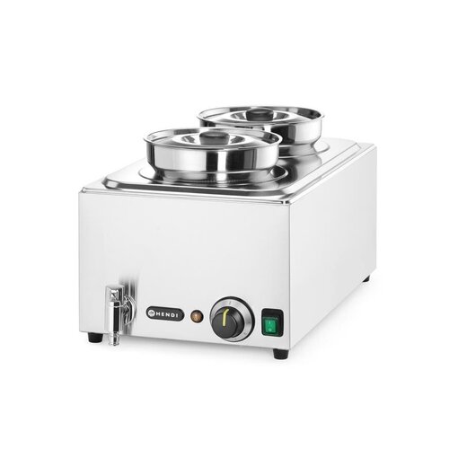 Hendi Bemar Hotpot 2x 4L, 1 kW, z kranem spusstowym, Hendi 201473 Hendi Bemar Hotpot 2x 4L, 1 kW, z kranem spusstowym, Hendi 201473