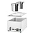 Hendi Bemar Hotpot 2x 4L, 1 kW, z kranem spusstowym, Hendi 201473