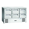 Arktic Stół chłodniczy z 6 szufladami 368 L, Arktic 236772, 700x1365x(h)855 mm, agregat dolny Arktic Stół chłodniczy z 6 szufladami 368 L, Arktic 236772, 700x1365x(h)855 mm, agregat dolny