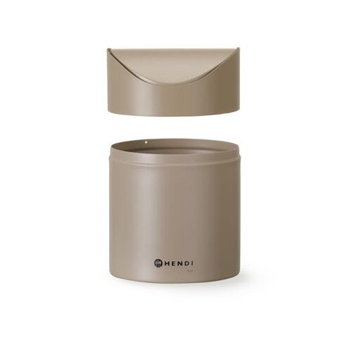 Hendi Śmietniczka stołowa 1.2 L, ze stali z obrotową pokrywą, Hendi 440797, beżowa Hendi Śmietniczka stołowa 1.2 L, ze stali z obrotową pokrywą, Hendi 440797, beżowa